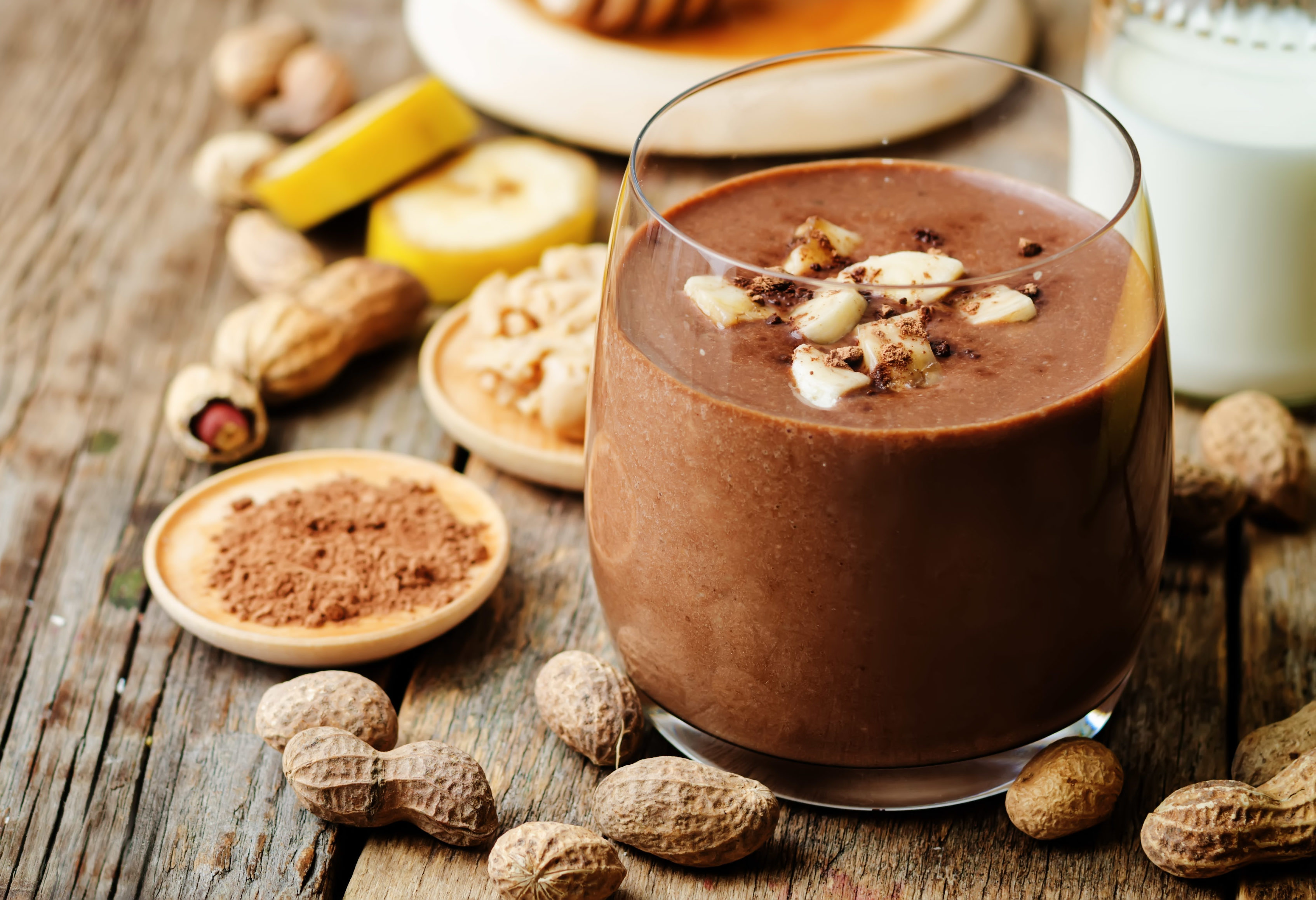The Most Delicious Chocolate Peanut Butter Shake