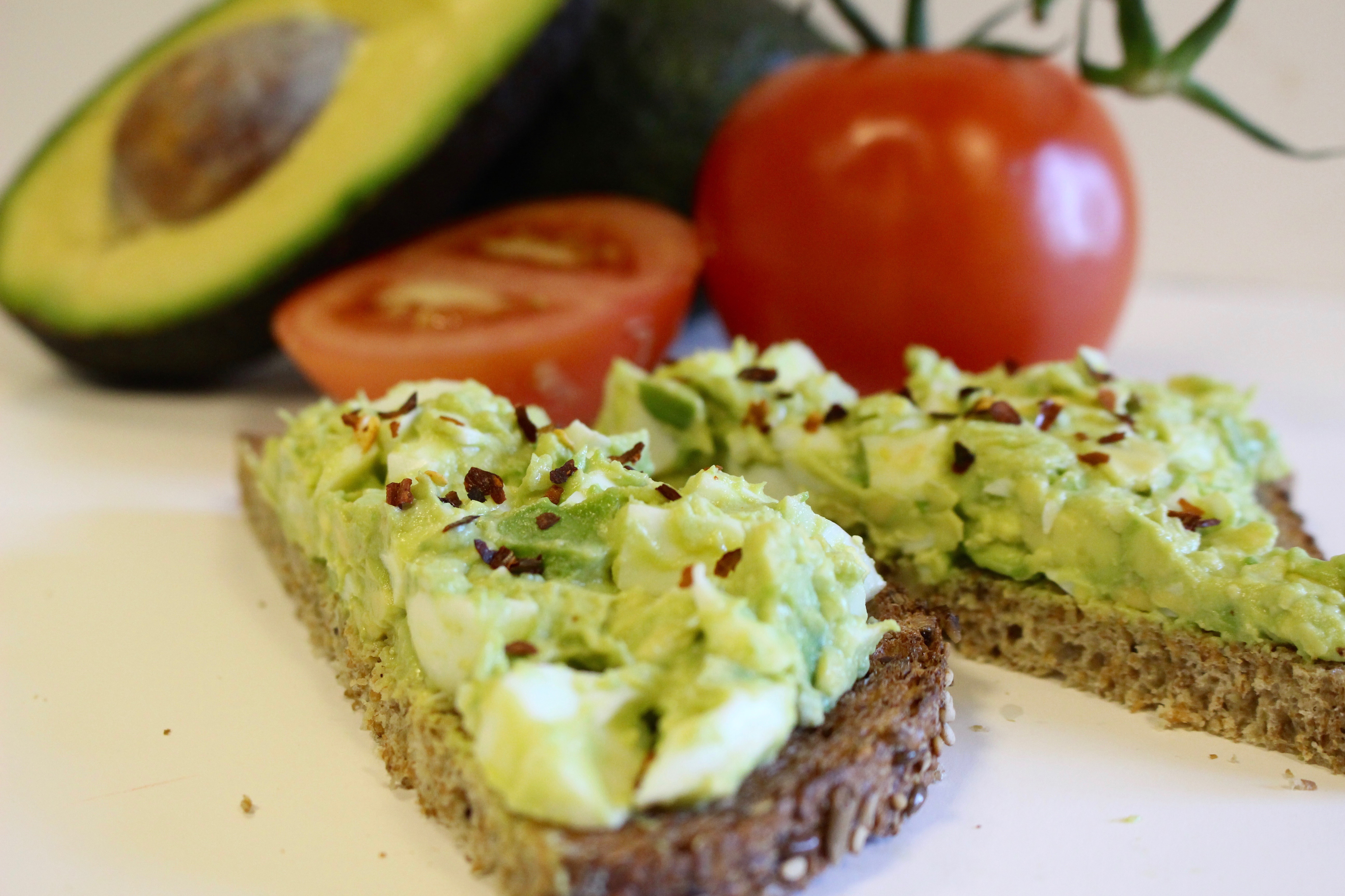 F-Factor Avocado Egg White Toast 