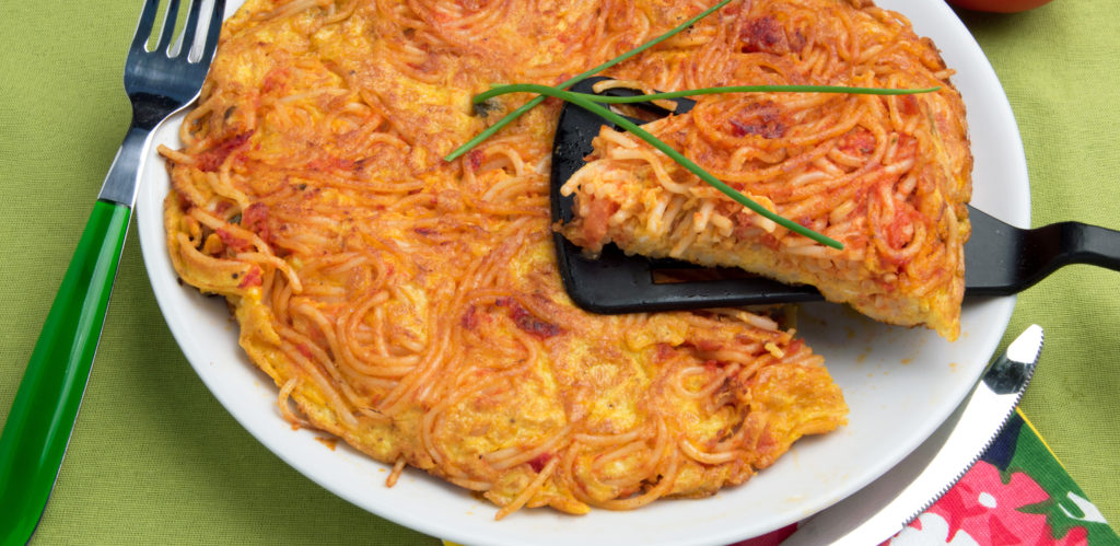 Baked Spaghetti "Pie" - F-Factor