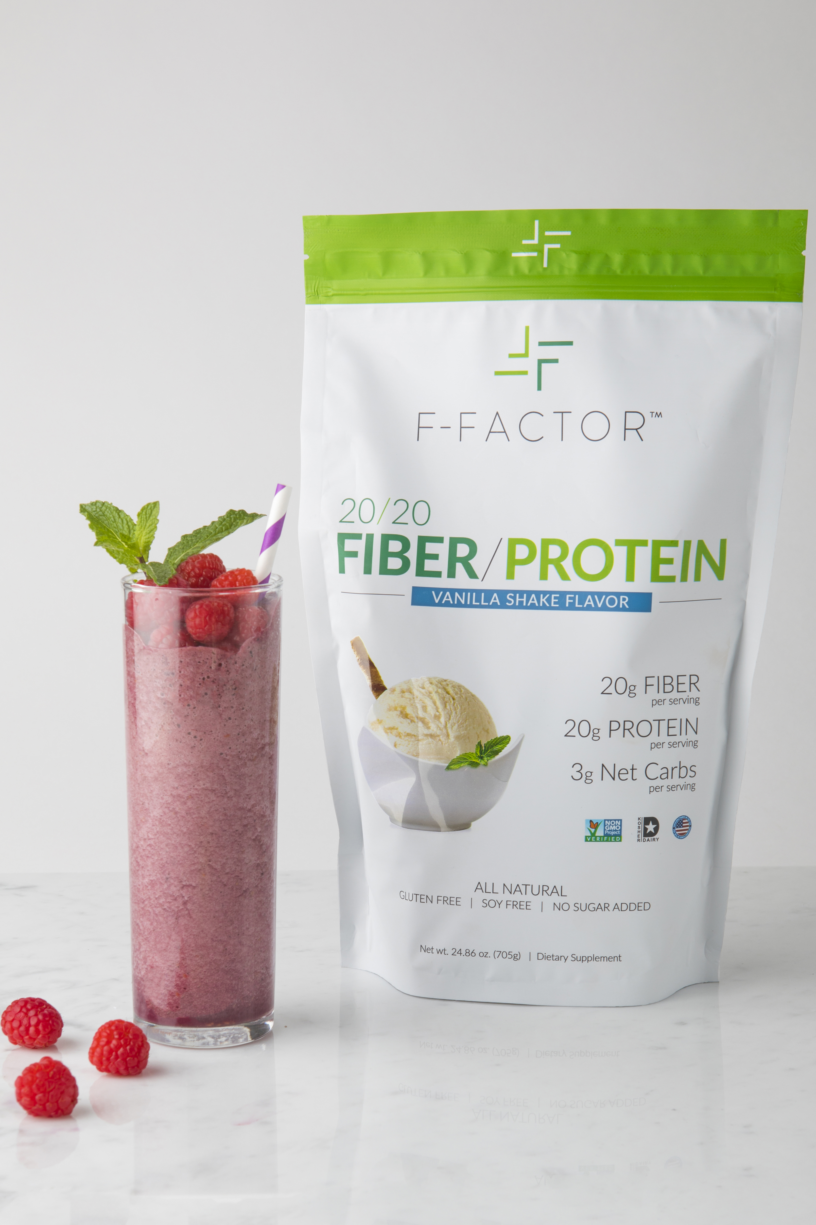 Vanilla Shake Flavor 20/20 Fiber/Protein Powder FFactor