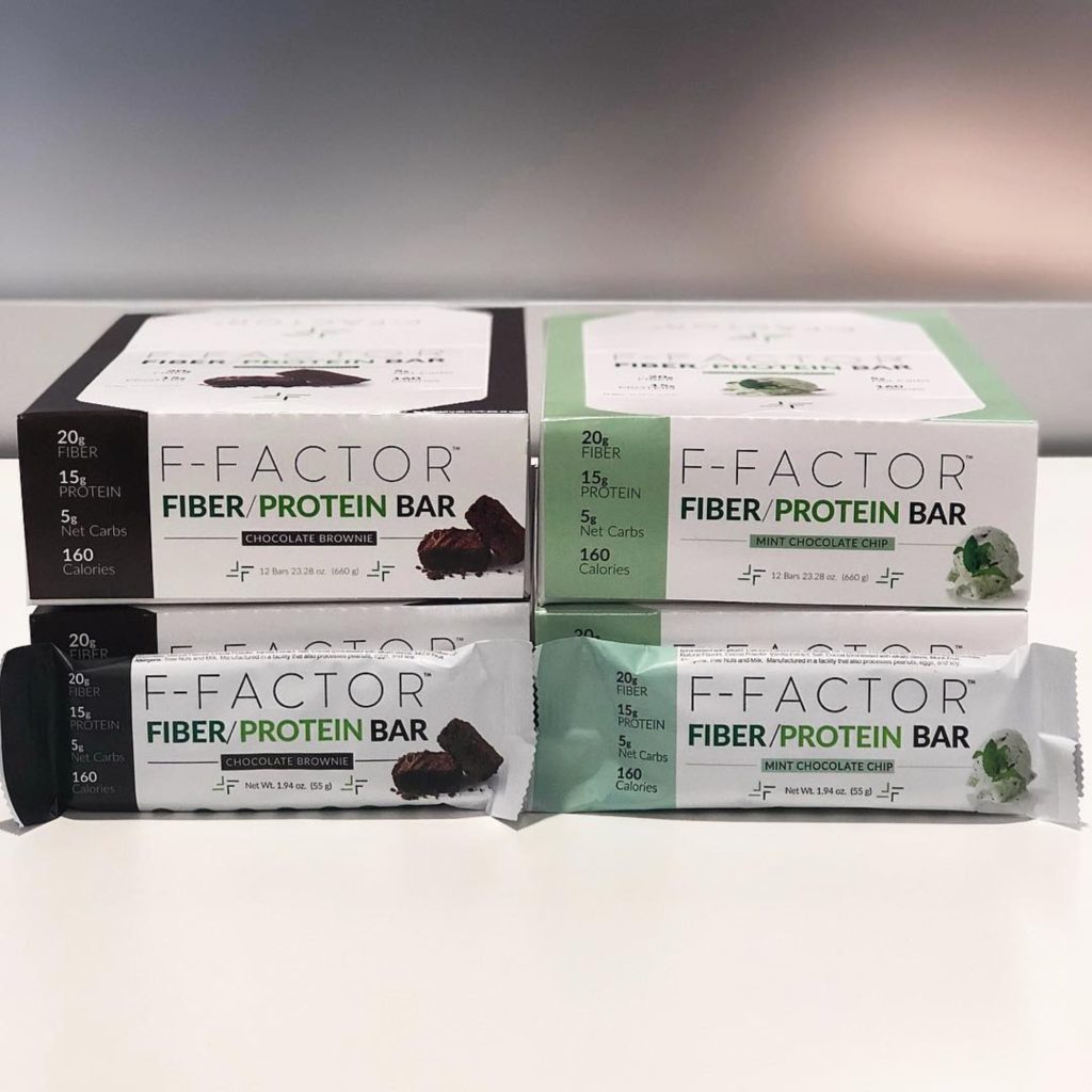 FFactor Fiber/Protein Bars Low Carb & Low Fat No Sugar Added