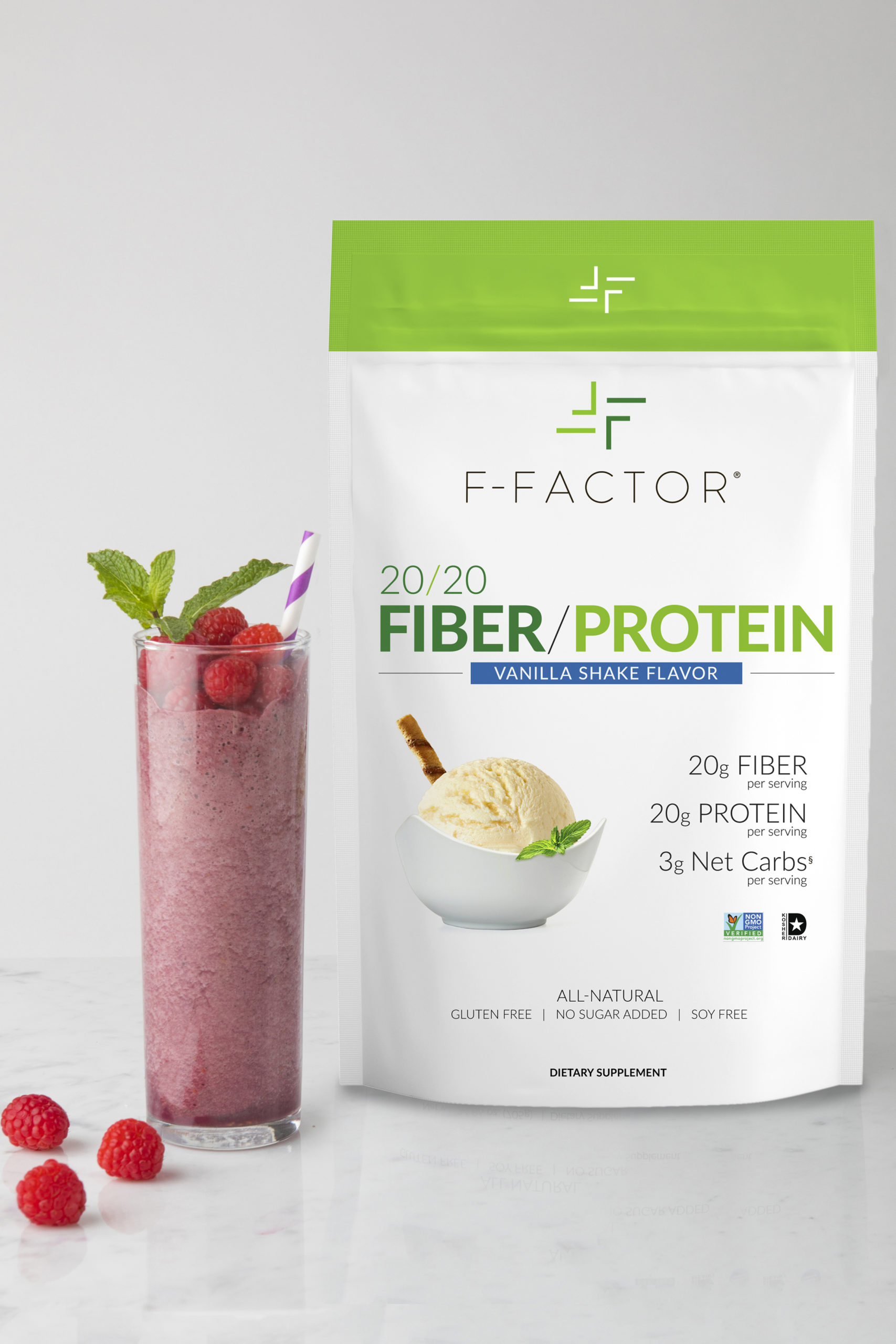 High Fiber Vanilla Organic Protein Powder - Buy Online!