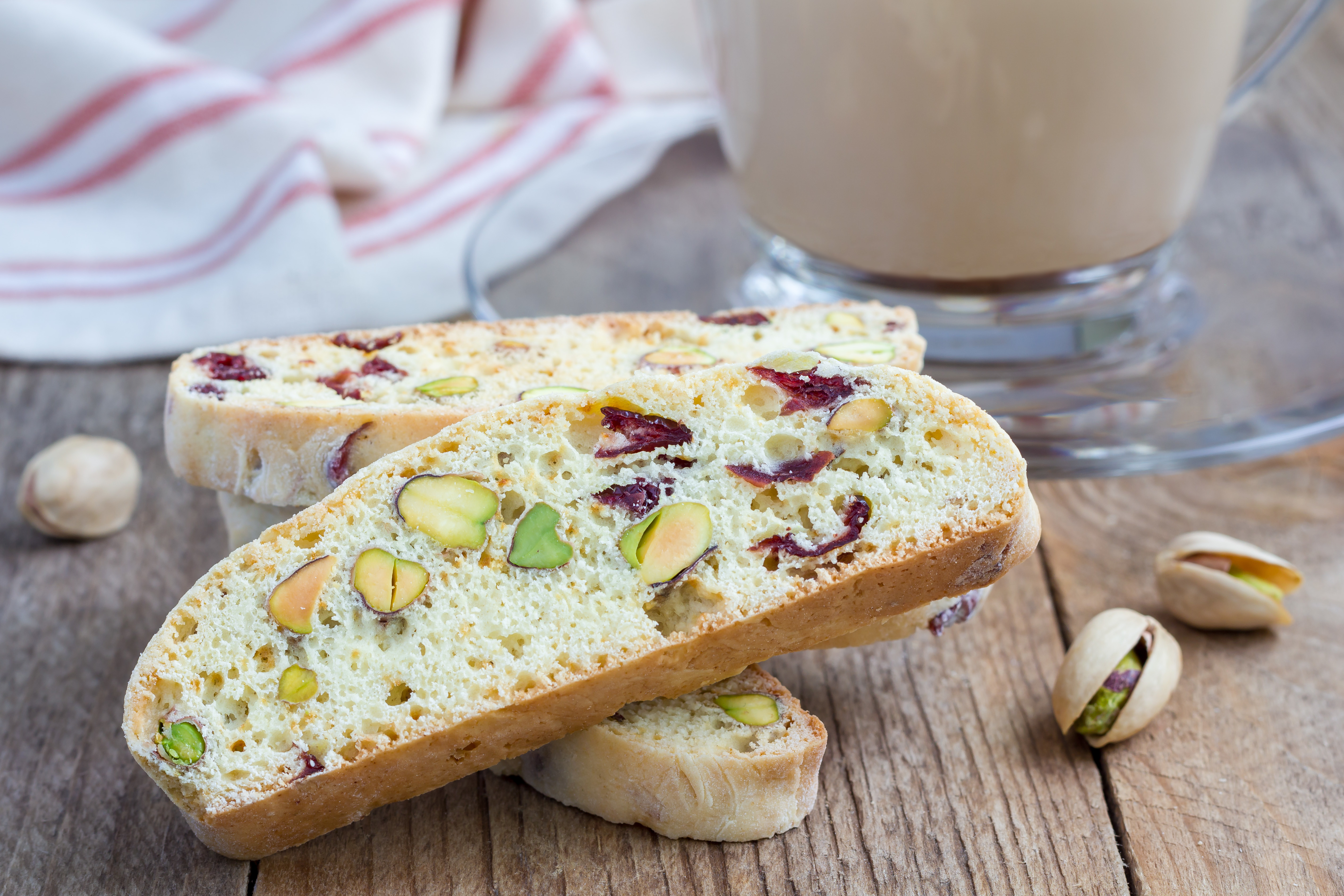 Homemade Cranberry Pistachio Biscotti - F-Factor