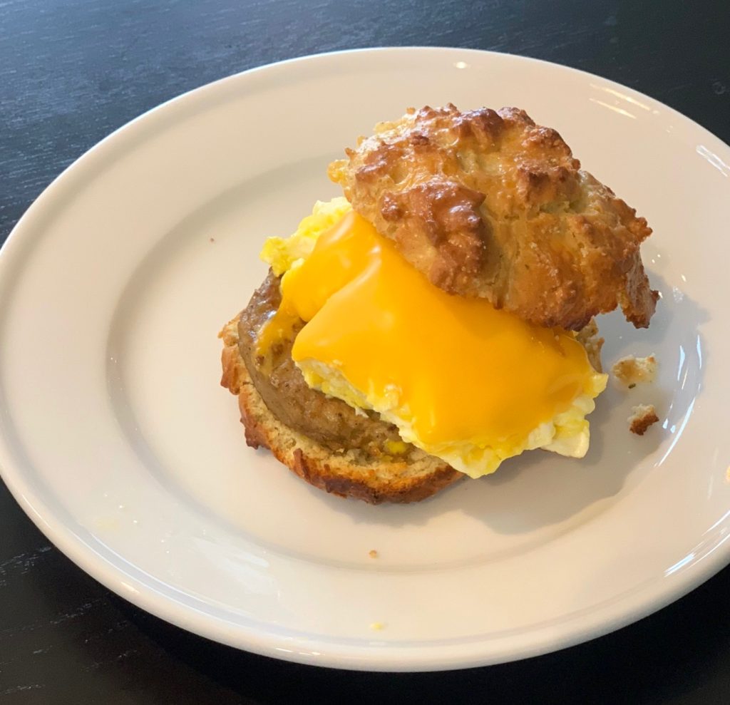 The Ultimate Sausage Egg and Cheese 20/20 Breakfast Sandwich FFactor