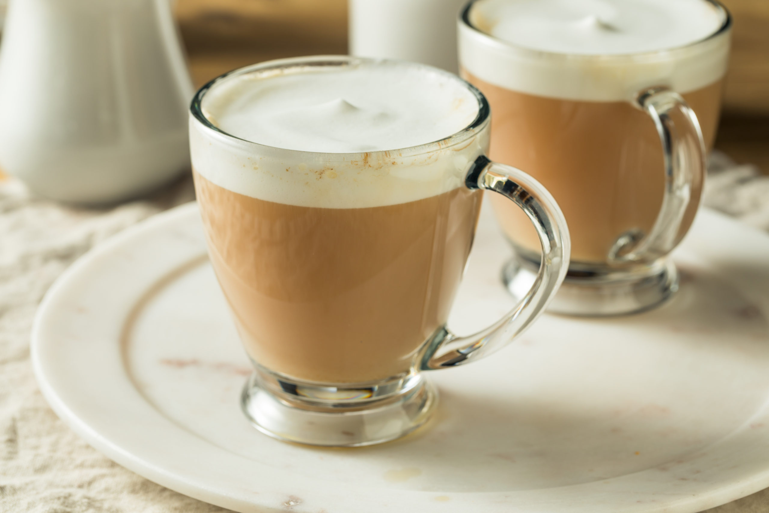 dairy free vanilla latte - high in fiber!