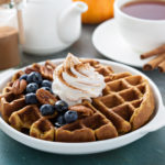 whole grain oat vegan waffles