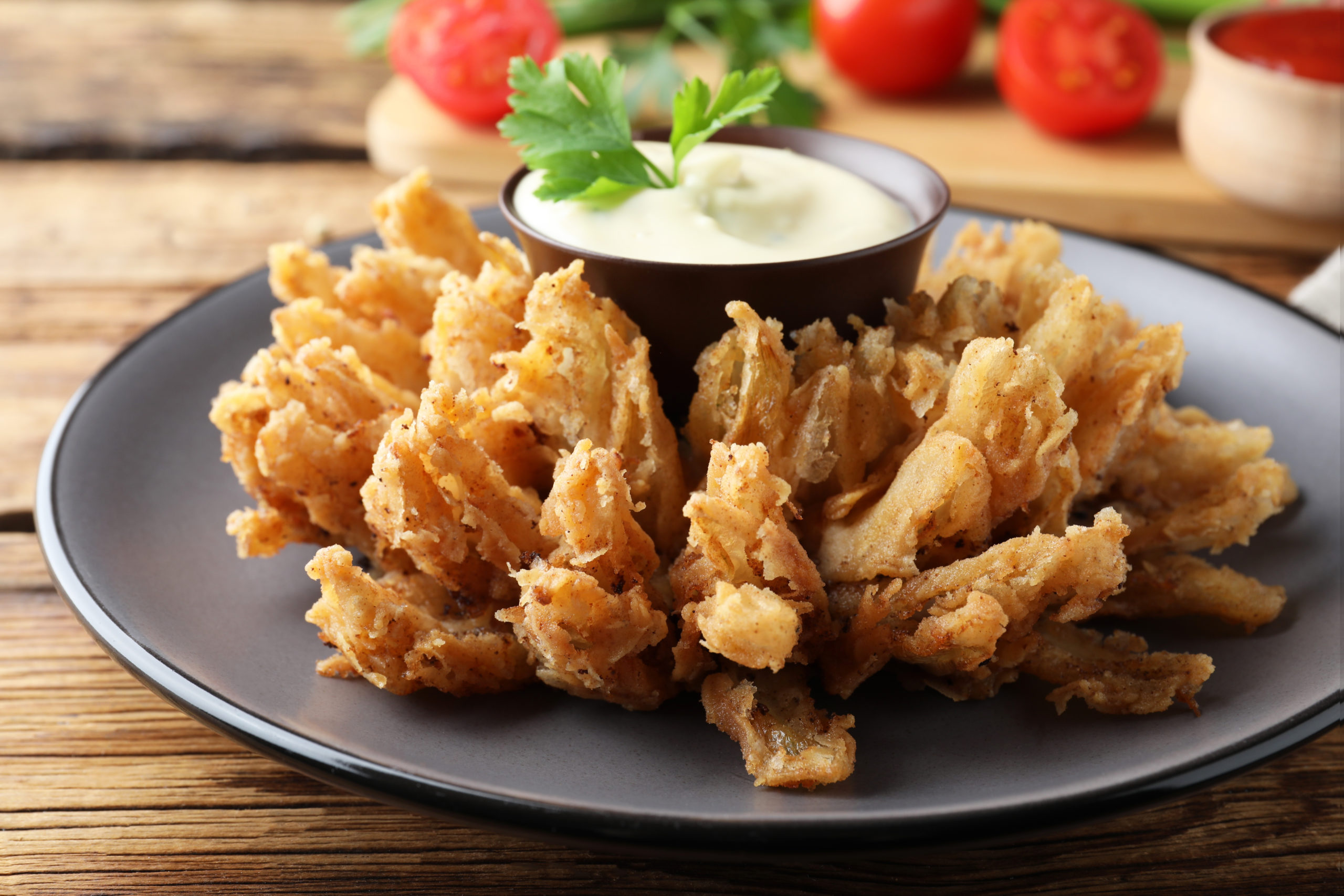 Healthy blooming onion